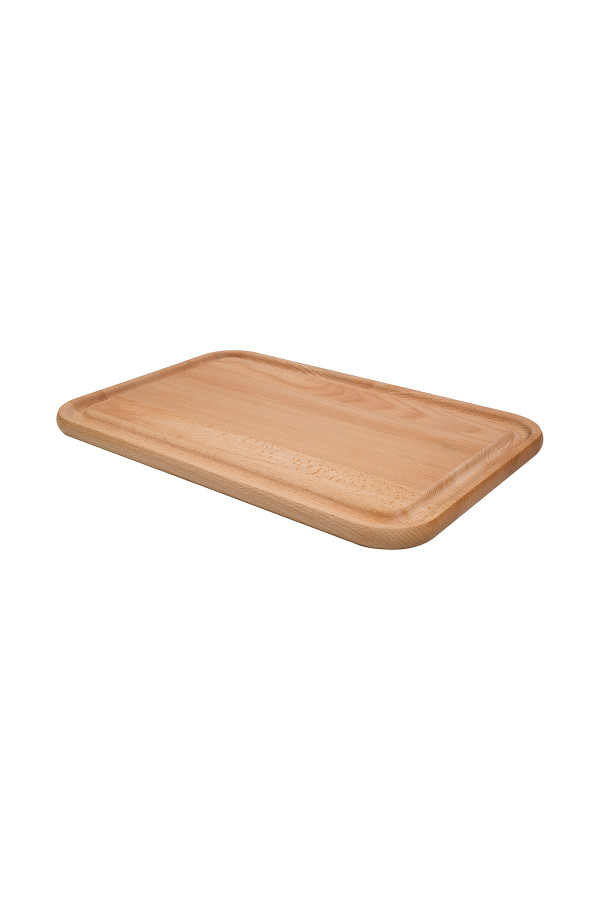 CUTTING BOARD WITH GROOVE 45x30x1,9 cm BEECH WOOD_