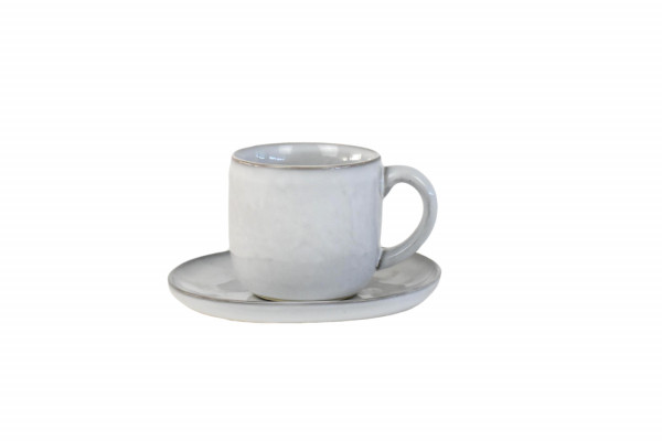 COFFEE CUP & SAUCER 2,5dl SVELTE, STONE_