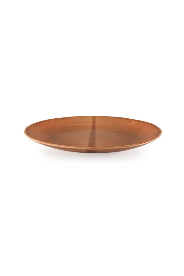 PLATE 28cm SMOOTH, TERRACOTTA_