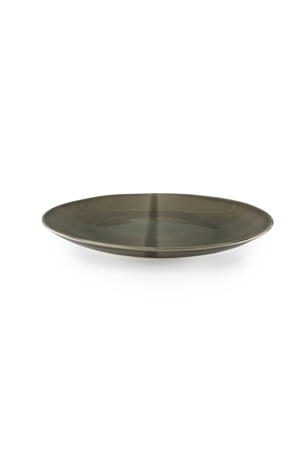 PLATE 28cm SMOOTH, OLIVE_