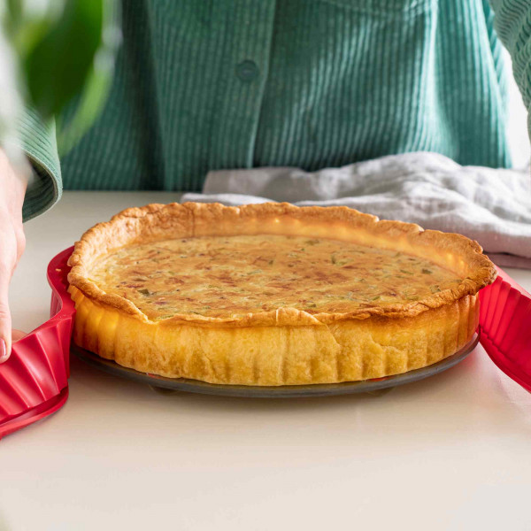 QUICHE-VUOKA LASIPOHJALLA 26 cm 1,8 L_