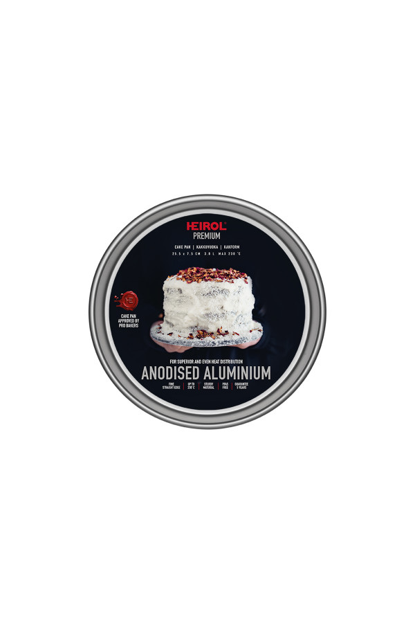 CAKE PAN 25,5x7,5 cm, 3,8 L, anodised aluminium_