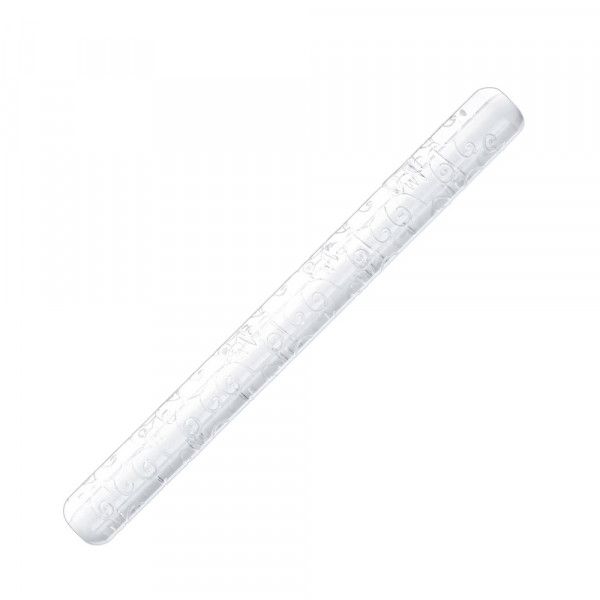TEXTURE ROLLING PIN ORNAMENT AND FLOWERS 25 cm_