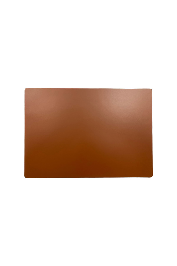 PLACEMAT WITH NAPKIN RING, leather brown_