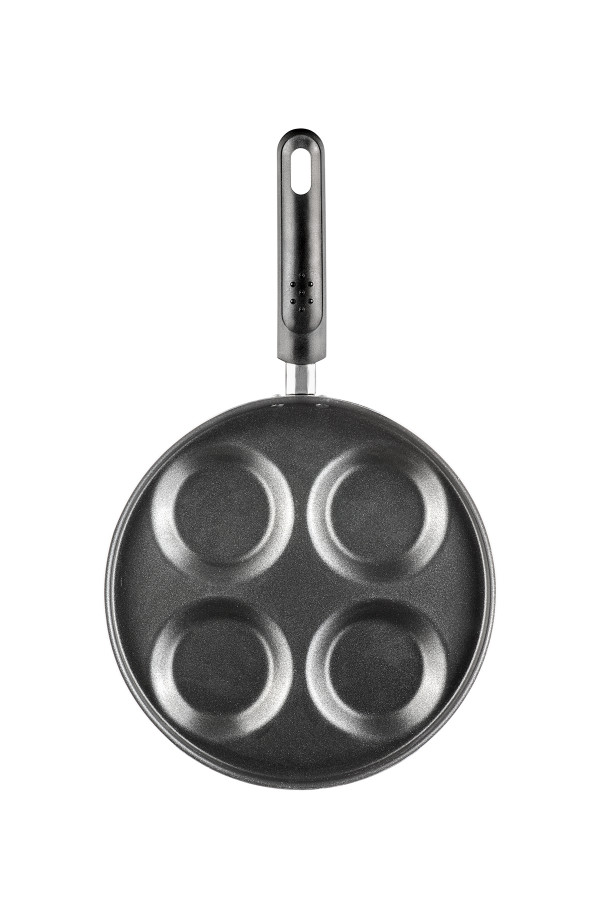 PANCAKE-/BLINI PAN WITH 4 CUPS (NOT SUITABLE FOR INDUCTION!)_