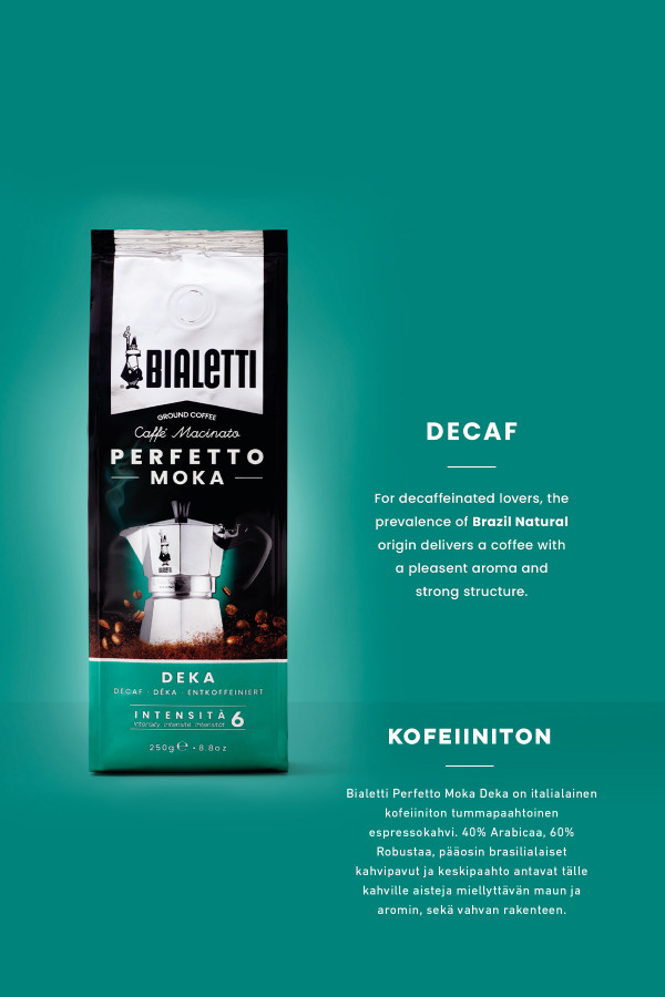 ESPRESSO COFFEE PERFETTO MOKA DECAF 250G_