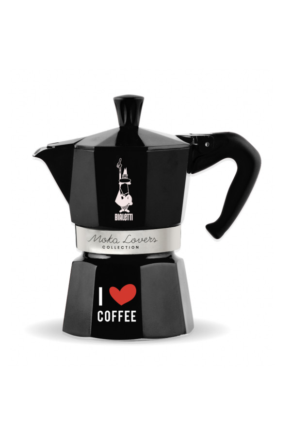 MOKA EXPRESS BLACK 6 CUPS, I Love Coffee_