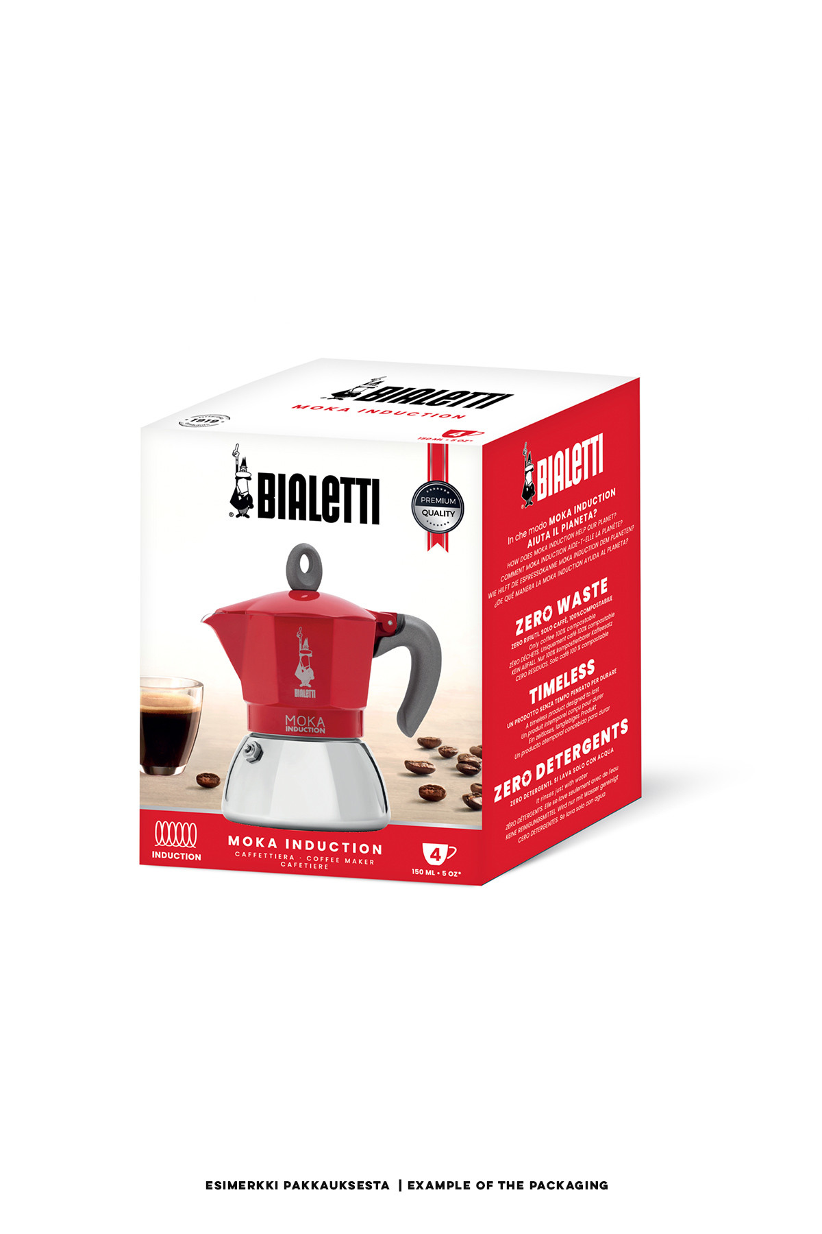 MOKA EXPRESS INDUCTION RED 2 CUPS, NEW - HEIROL Global - Kitchenware for  life