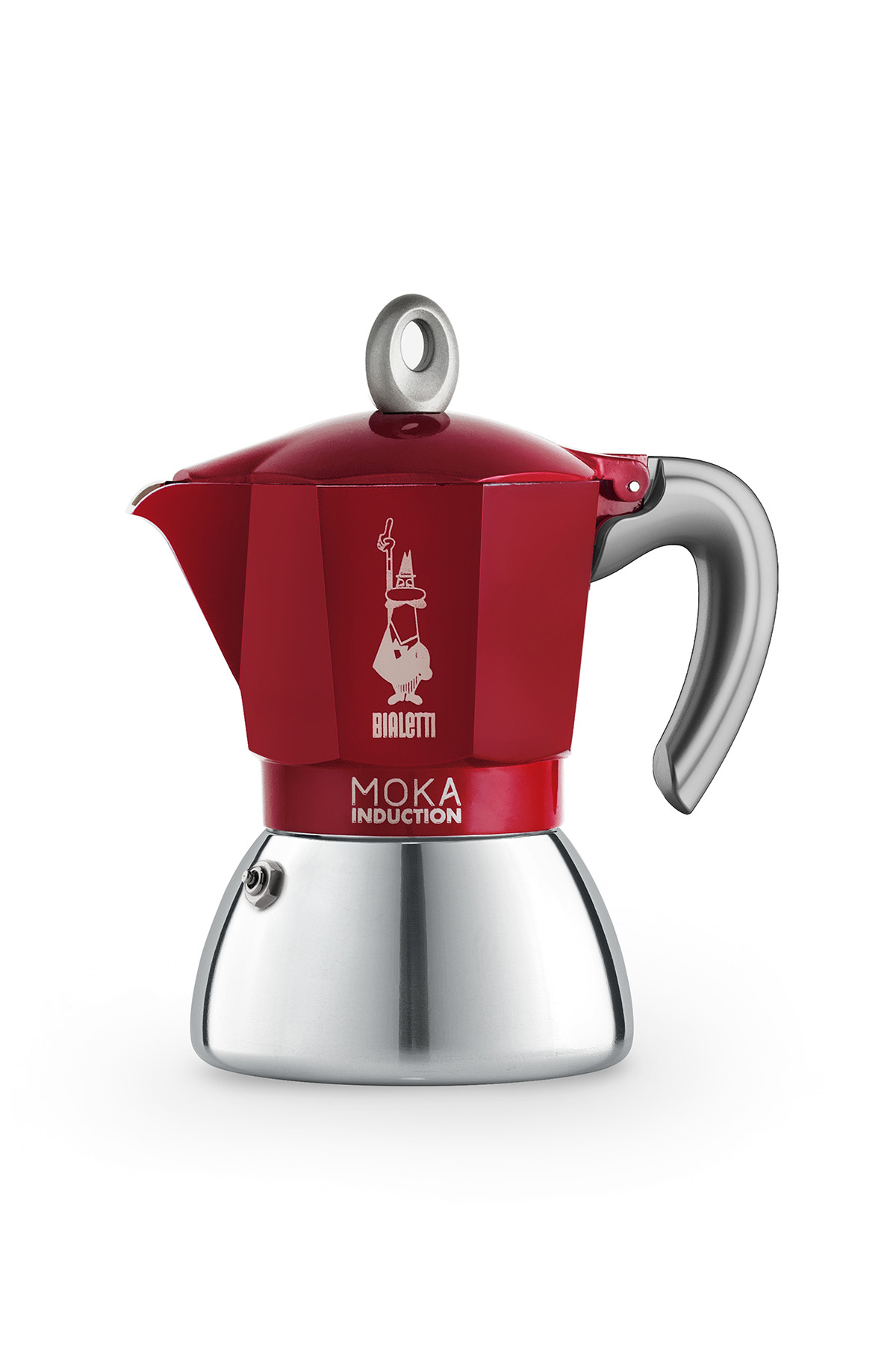 MOKA EXPRESS INDUCTION RED 6 CUPS - HEIROL Global - Kitchenware for life