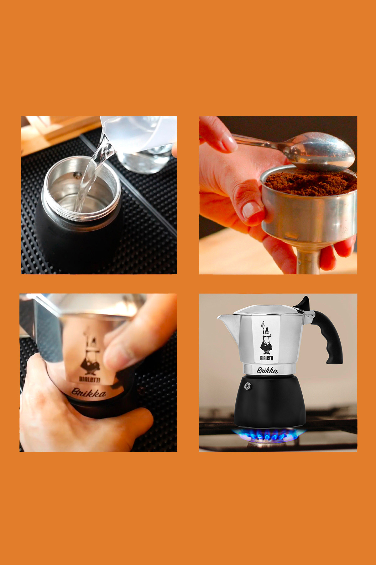 Bialetti Brikka Induction, Espresso Maker, 4 Cups, Black - Worldshop